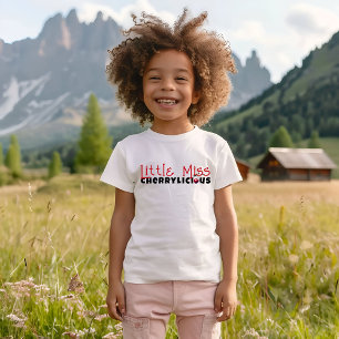 Camiseta Feliz aniversário de slogan de cereja