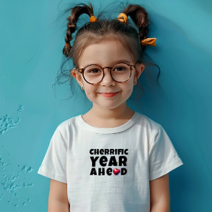 Camiseta Feliz aniversário de slogan de cereja