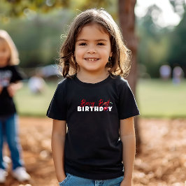 Camiseta Feliz aniversário de slogan de cereja
