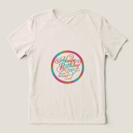 Camiseta Feliz aniversário Deseja o melhor arco-íris da sai