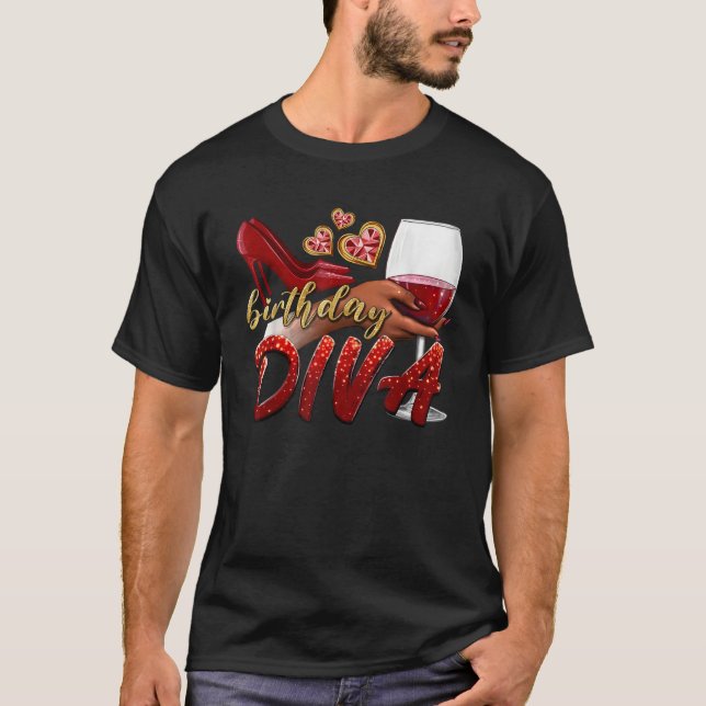 Camiseta Feliz aniversário Diva Feliz Aniversário Sente Cal (Frente)