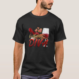 Camiseta Feliz aniversário Diva Feliz Aniversário Sente Cal