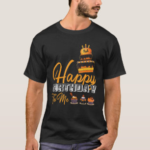 Camiseta Feliz Aniversário Do Bolo De Aniversário De Hallow