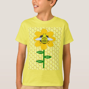 Camiseta Feliz Aniversário do Dia da Abelha