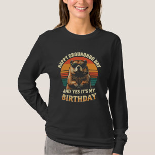 Camiseta Feliz Aniversário do Dia da Marmota Marmota Legal