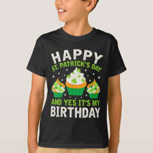 Camiseta Feliz aniversário do Dia de São Patrício para mulh