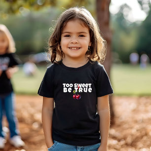 Camiseta Feliz aniversário do slogan da cereja vermelha