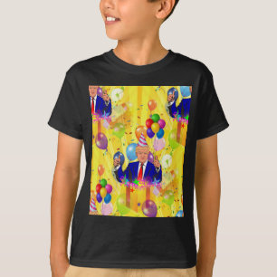 Camiseta feliz aniversário donald trump