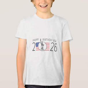 Camiseta Feliz aniversário dos EUA - Dia da Independência 2