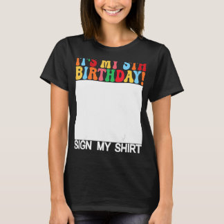 Camiseta Feliz Aniversário - É o meu 5 Aniversário Sinal Me