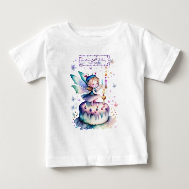 Camiseta Feliz aniversário Fada 01 (Frente)