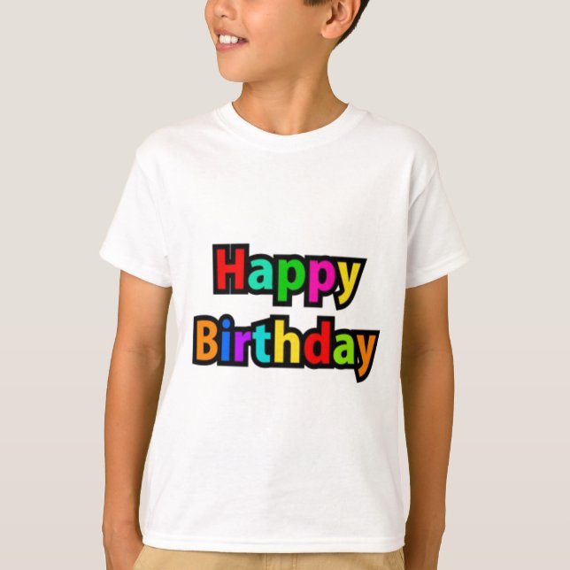 Camiseta Feliz Aniversário Feliz (Frente)