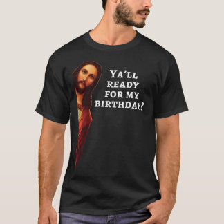 Camiseta Feliz Aniversário Feliz Natal Gift Clássico