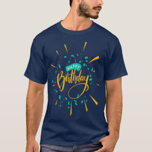 Camiseta Feliz aniversário Festa de Crianças Celebrando Exp
