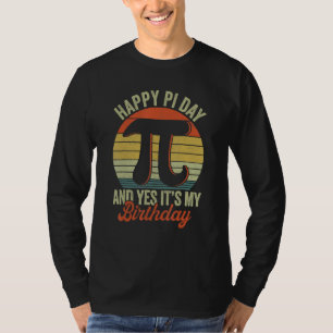 Camiseta Feliz Aniversário Garota T Geek Matemático Criança