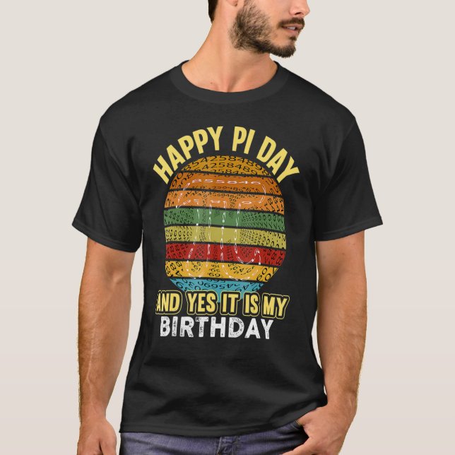 Camiseta Feliz Aniversário Garota T Geek Matemático Criança (Frente)