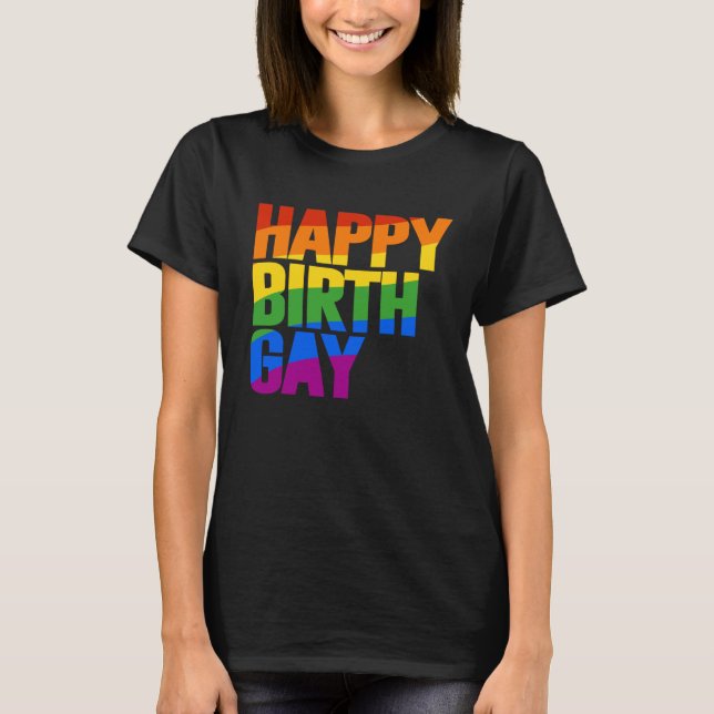 Camiseta Feliz Aniversário Gay (Frente)