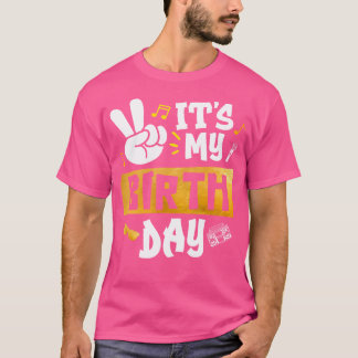 Camiseta Feliz Aniversário, Hip Hop Tshirt Para Menina É Mi