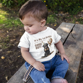 Camiseta Feliz Aniversário Homenageado Lab Negro Personaliz