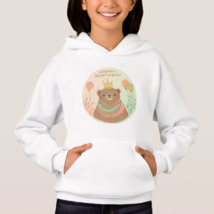 Camiseta Feliz Aniversário Ilustração do Urso de Teddy