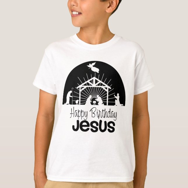 Camiseta Feliz aniversário Jesus (Frente)