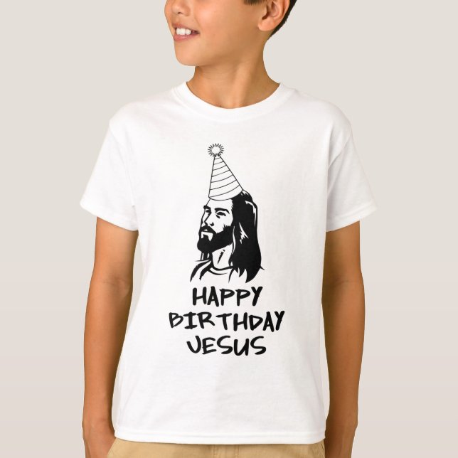 Camiseta Feliz aniversario Jesus (Frente)