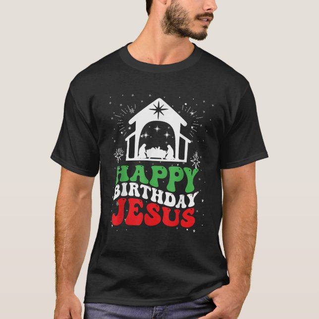 Camiseta Feliz Aniversário Jesus  (Frente)