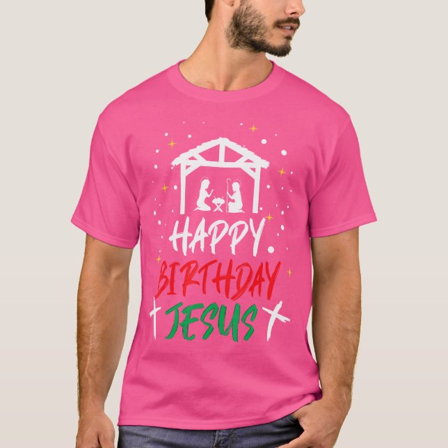 Camiseta Feliz aniversário Jesus (Frente)