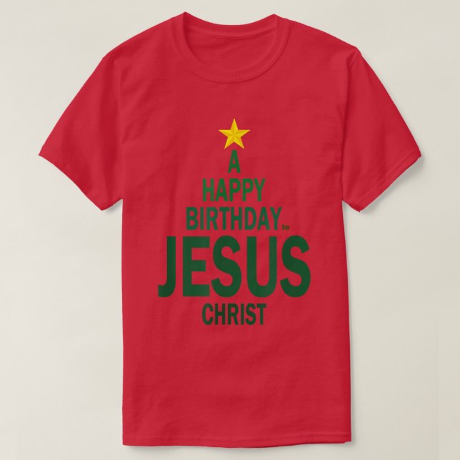 Camiseta Feliz aniversário Jesus (Frente do Design)