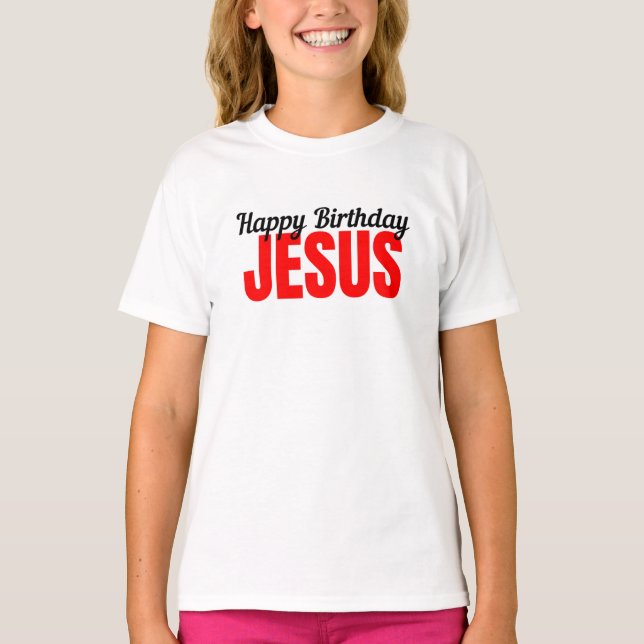 Camiseta Feliz Aniversário Jesus (Frente)