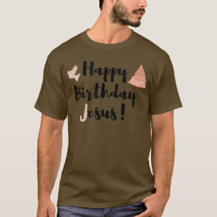 Camiseta Feliz Aniversário Jesus Boho Christian Christmas H