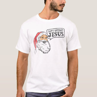 Camiseta Feliz aniversario Jesus (camisas leves)