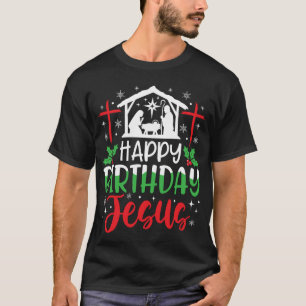Camiseta Feliz aniversário Jesus Natal