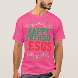 Camiseta Feliz aniversário Jesus Natal Cristão