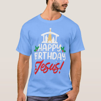 Camiseta Feliz Aniversário Jesus Religião Cristã