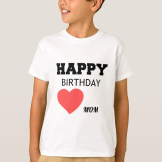 CAMISETA FELIZ ANIVERSÁRIO MÃE