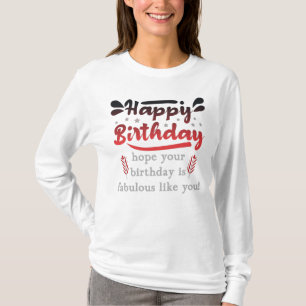 Camiseta Feliz aniversário Motivacional.