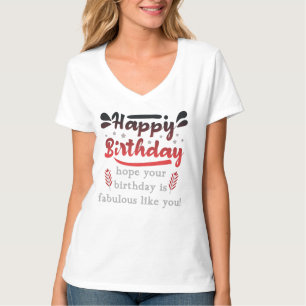 Camiseta Feliz aniversário Motivacional.