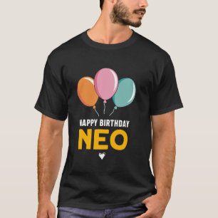 Camiseta Feliz Aniversário Neo