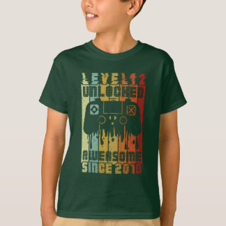  Camiseta feliz aniversário nível 12 2010 