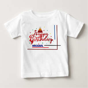 Camiseta Feliz Aniversário Nome Personalizado Presente Mode
