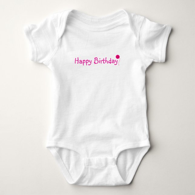 Camiseta Feliz aniversario! - onsie (Frente)