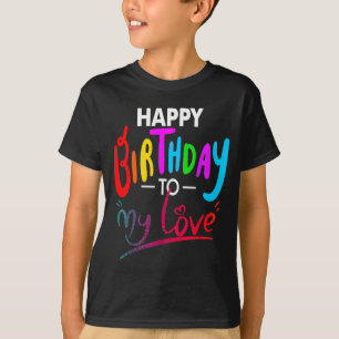 Camiseta Feliz aniversário para as meninas aniversário para
