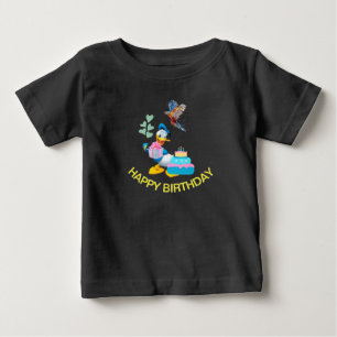 Camiseta "Feliz Aniversário para Bebês - Soft Fine Jersey