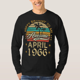 Camiseta Feliz Aniversário Para Mim Incrível Desde Abril De