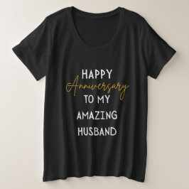 Camiseta Feliz Aniversário Para O Meu Maravilhoso Marido