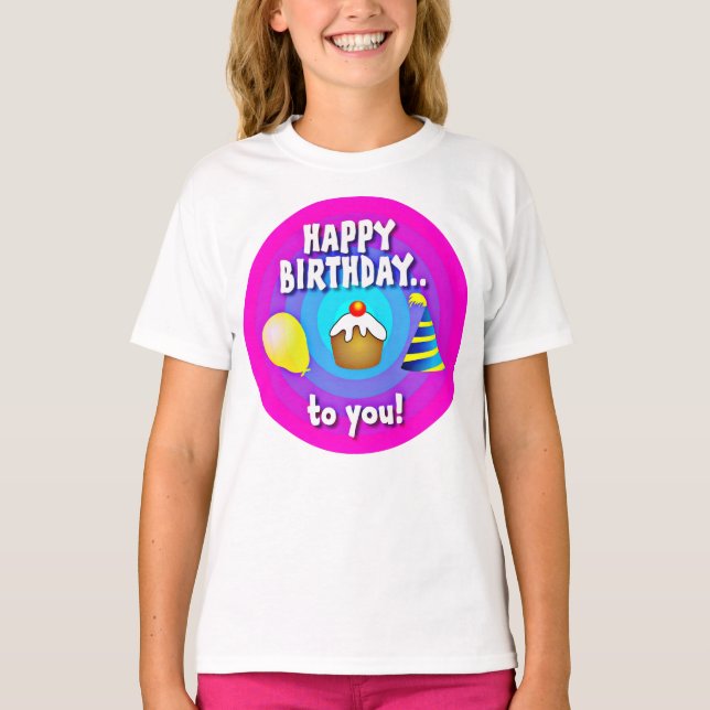 Camiseta Feliz Aniversário Para Você (Frente)