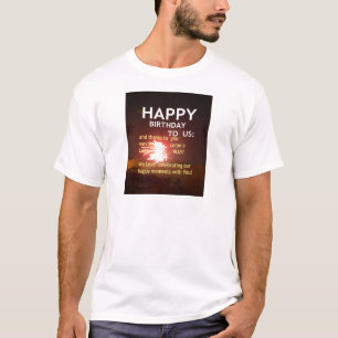 Camiseta Feliz aniversário para você