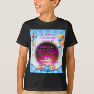 Camiseta Feliz aniversário para você