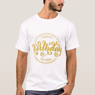 Camiseta feliz aniversário para você